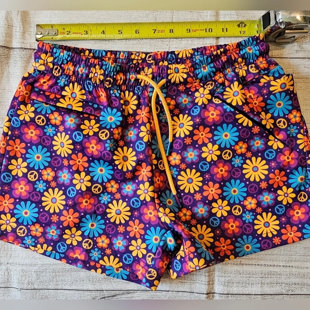 Gay Almanac by Pandatak Size Medium Pride Shorts Festival Zaddy Rave LGBTQ Flora - Picture 6 of 8